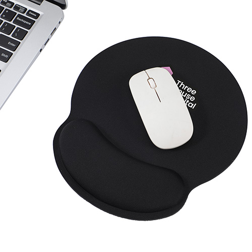 Crest Non-Slip Mouse Pad with Foam Wrist Rest 1