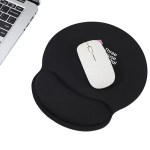 Crest Non-Slip Mouse Pad with Foam Wrist Rest - Black Crest Non-Slip Mouse Pad with Foam Wrist Rest - Black