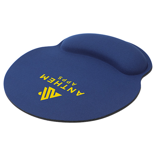Crest Non-Slip Mouse Pad with Foam Wrist Rest 1