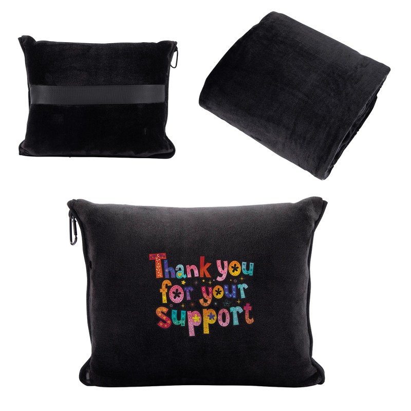 Cuddle Micro Plush Travel Blanket with Attachable Hood & Pillow Case 1 Cuddle Micro Plush Travel Blanket with Attachable Hood & Pillow Case 1