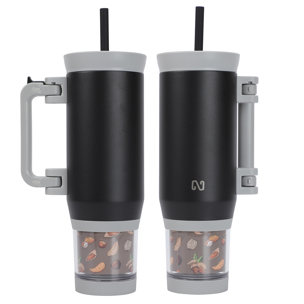NAYAD® Quest 23 oz Stainless Steel Double-Wall Mug with Foldable Handle & 1