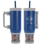 NAYAD® Quest 23 oz Stainless Steel Double-Wall Mug with Foldable Handle & - Navy Blue NAYAD® Quest 23 oz Stainless Steel Double-Wall Mug with Foldable Handle & - Navy Blue
