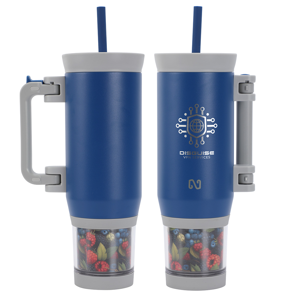 NAYAD® Quest 23 oz Stainless Steel Double-Wall Mug with Foldable Handle & 1