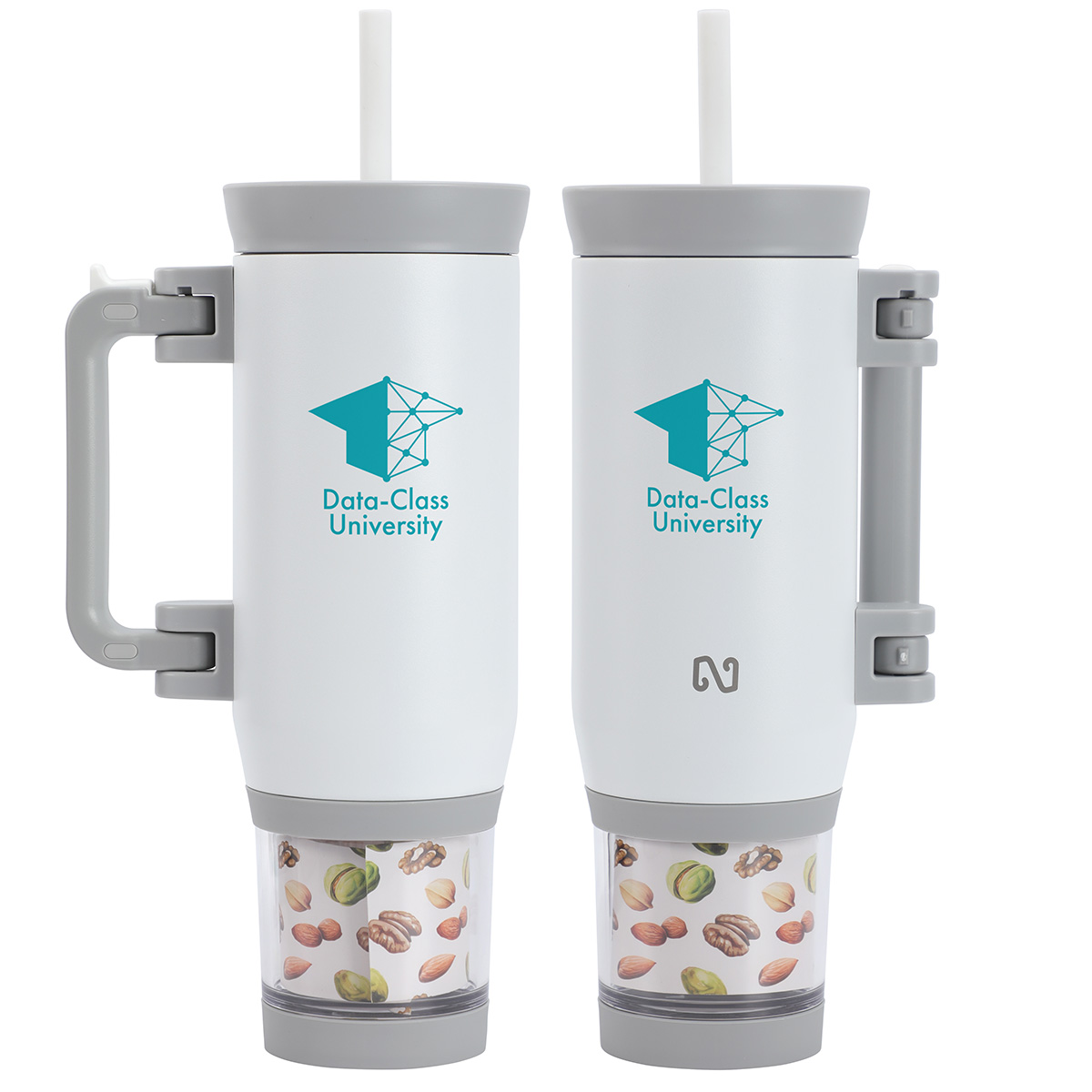 NAYAD® Quest 23 oz Stainless Steel Double-Wall Mug with Foldable Handle & 1