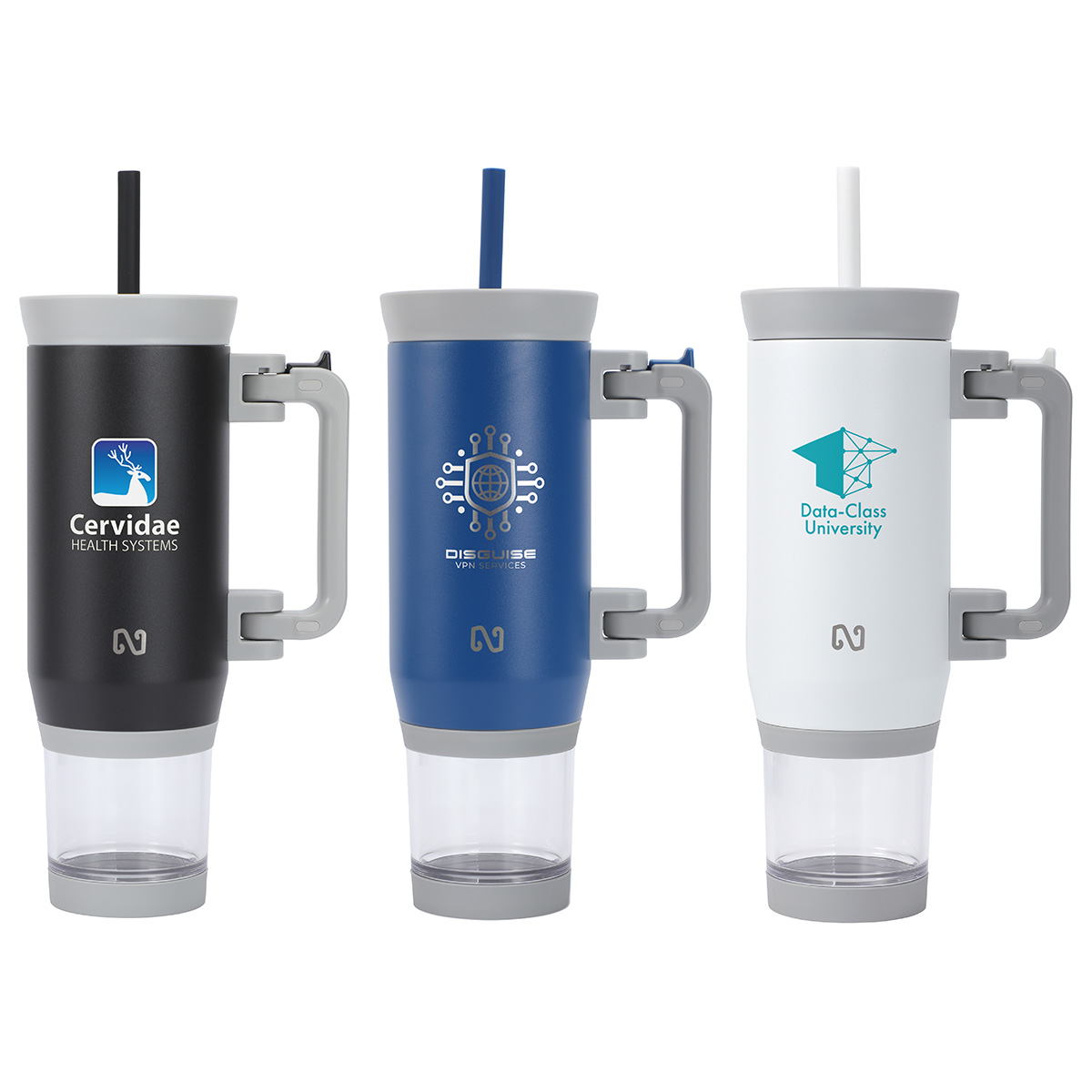 NAYAD® Quest 23 oz Stainless Steel Double-Wall Mug with Foldable Handle & 1