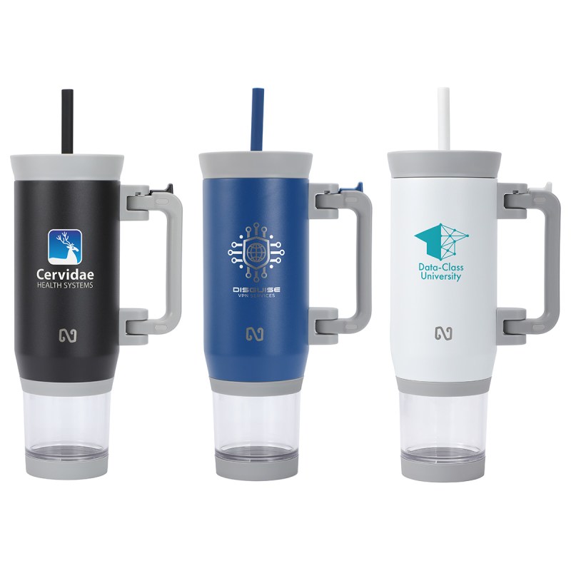 NAYAD® Quest 23 oz Stainless Steel Double-Wall Mug with Foldable Handle & 1 NAYAD® Quest 23 oz Stainless Steel Double-Wall Mug with Foldable Handle & 1