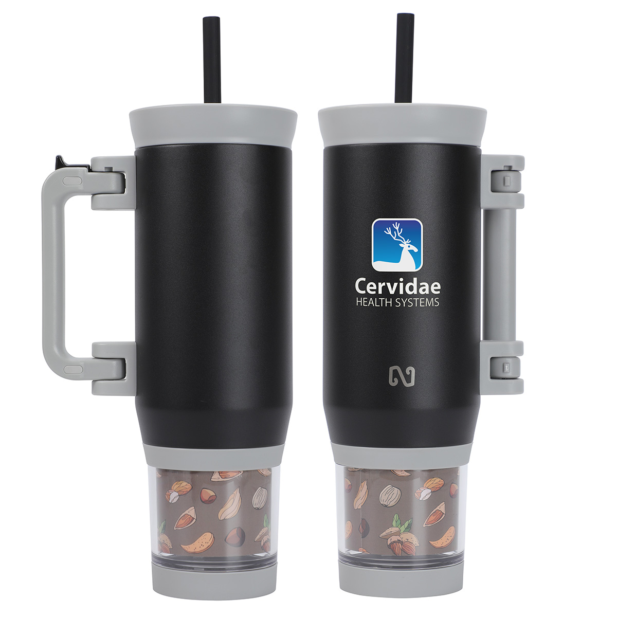 NAYAD® Quest 23 oz Stainless Steel Double-Wall Mug with Foldable Handle & 1