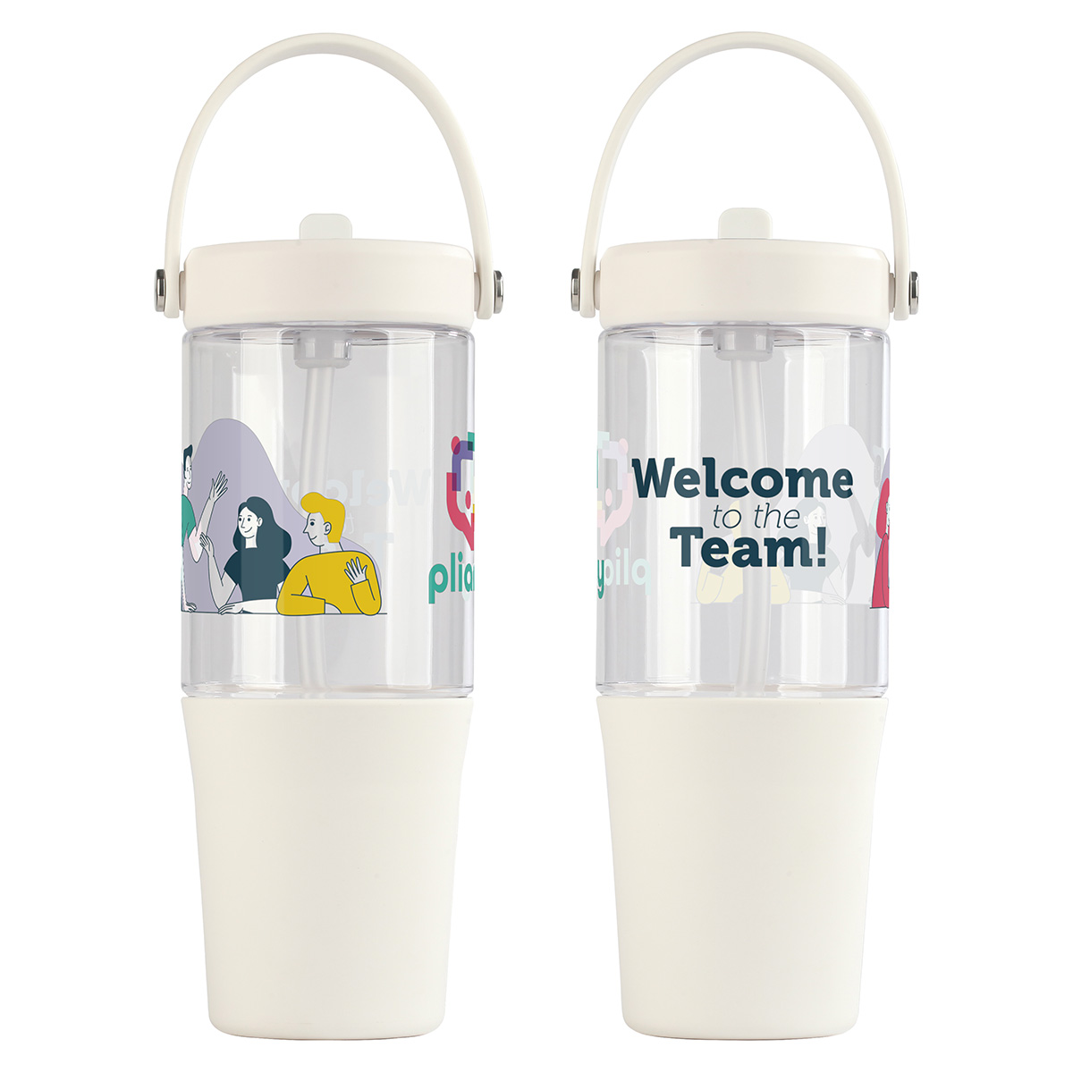 Harbor 40 oz Recycled Tumbler with Straw 1