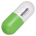 Capsule Stress Reliever - Lime Green/White Capsule Stress Reliever - Lime Green/White