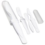 Portable Cutlery Set - White Portable Cutlery Set - White