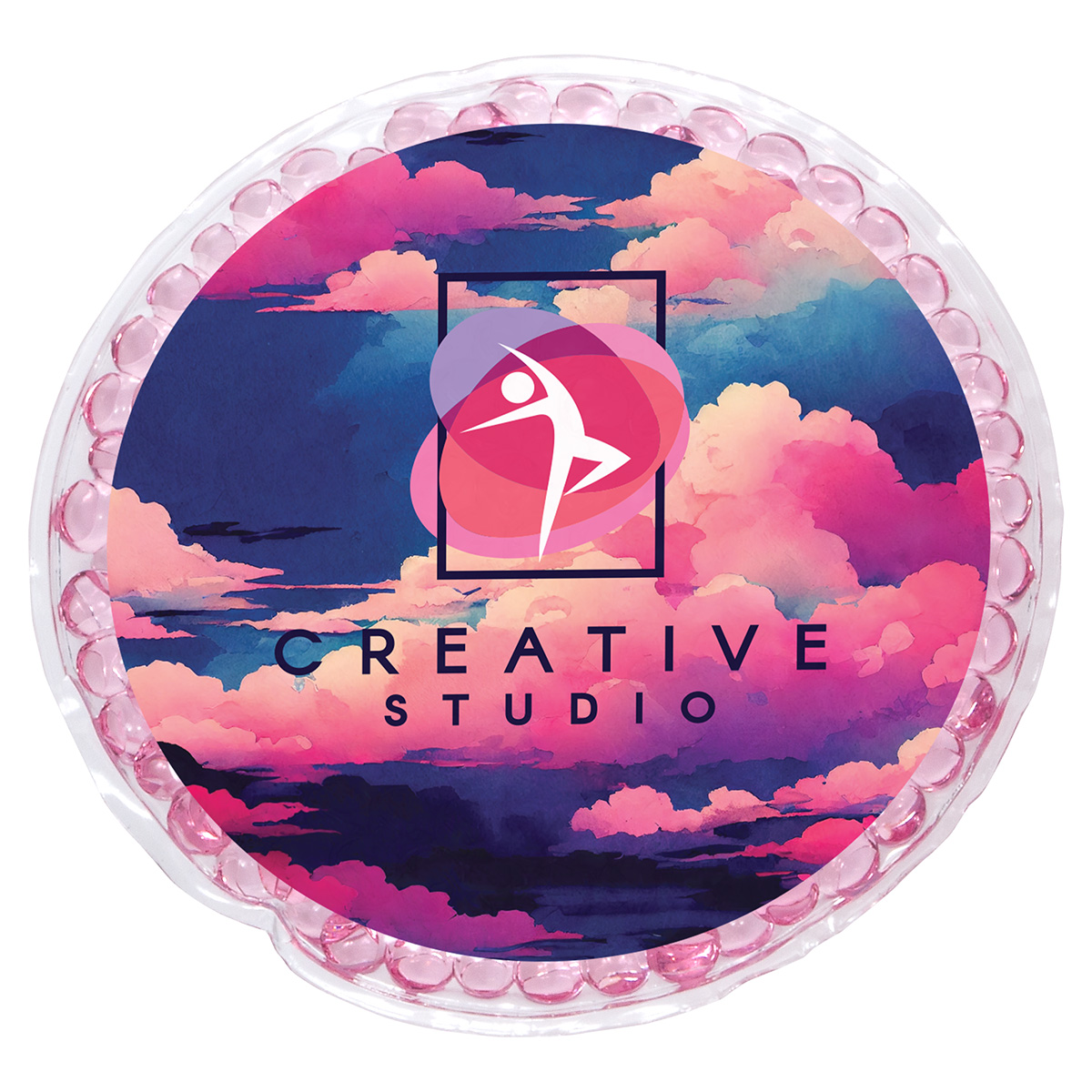 Full-Color Round Aqua Pearls™ Hot/Cold Pack 1