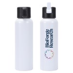 Alamo 27 oz Recycled Aluminum Bottle - White Alamo 27 oz Recycled Aluminum Bottle - White