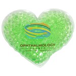 Full Color Large Heart Aqua Pearls™ Hot/Cold Pack - Green Full Color Large Heart Aqua Pearls™ Hot/Cold Pack - Green