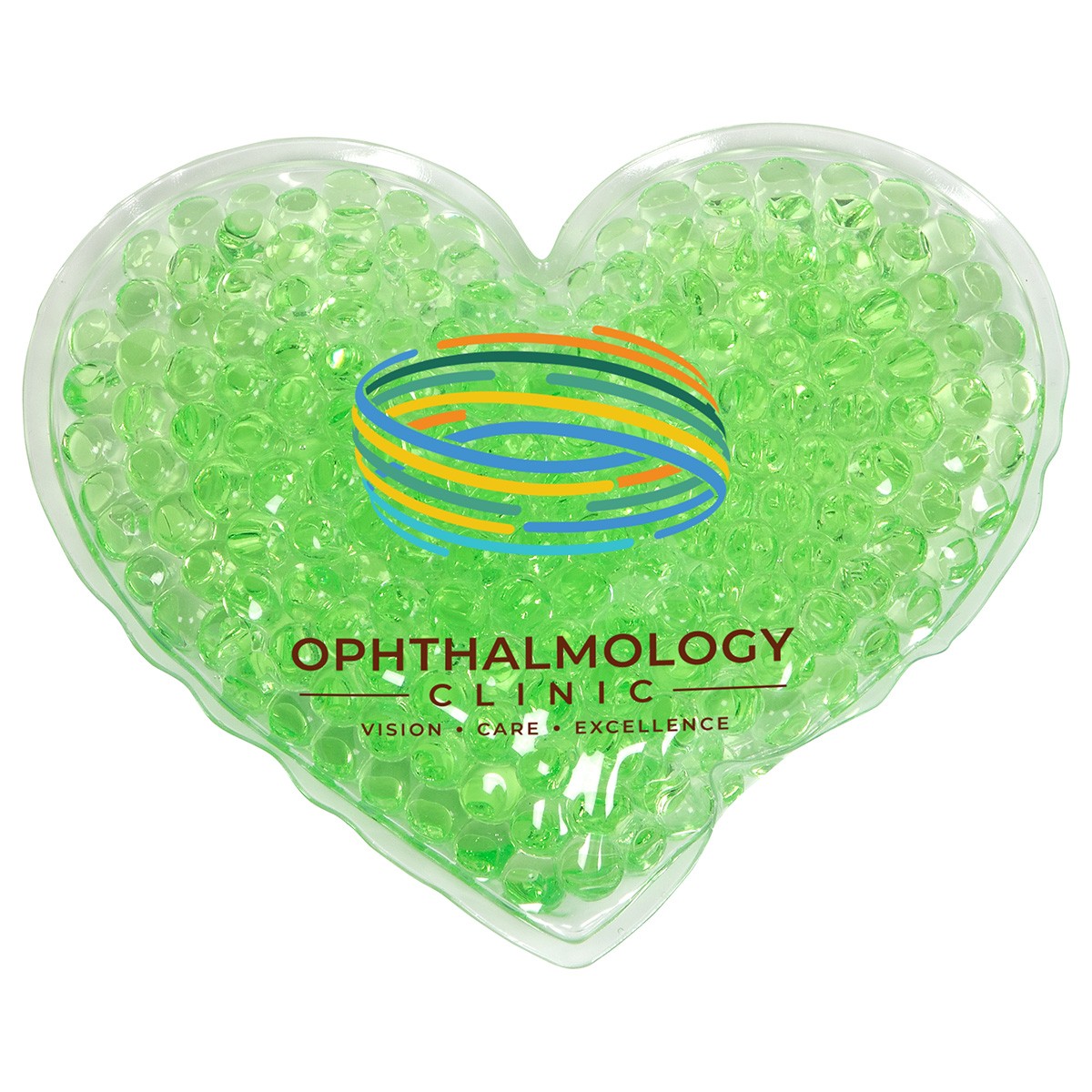 Full Color Large Heart Aqua Pearls™ Hot/Cold Pack 1