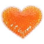 Full Color Large Heart Aqua Pearls™ Hot/Cold Pack - Orange Full Color Large Heart Aqua Pearls™ Hot/Cold Pack - Orange