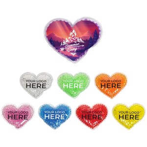 Full Color Large Heart Aqua Pearls™ Hot/Cold Pack 1 Full Color Large Heart Aqua Pearls™ Hot/Cold Pack 1