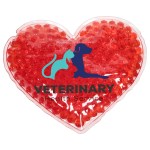 Full Color Large Heart Aqua Pearls™ Hot/Cold Pack - Red Full Color Large Heart Aqua Pearls™ Hot/Cold Pack - Red