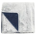 Maya Soft-Plush Fur Blanket - Navy Blue Maya Soft-Plush Fur Blanket - Navy Blue