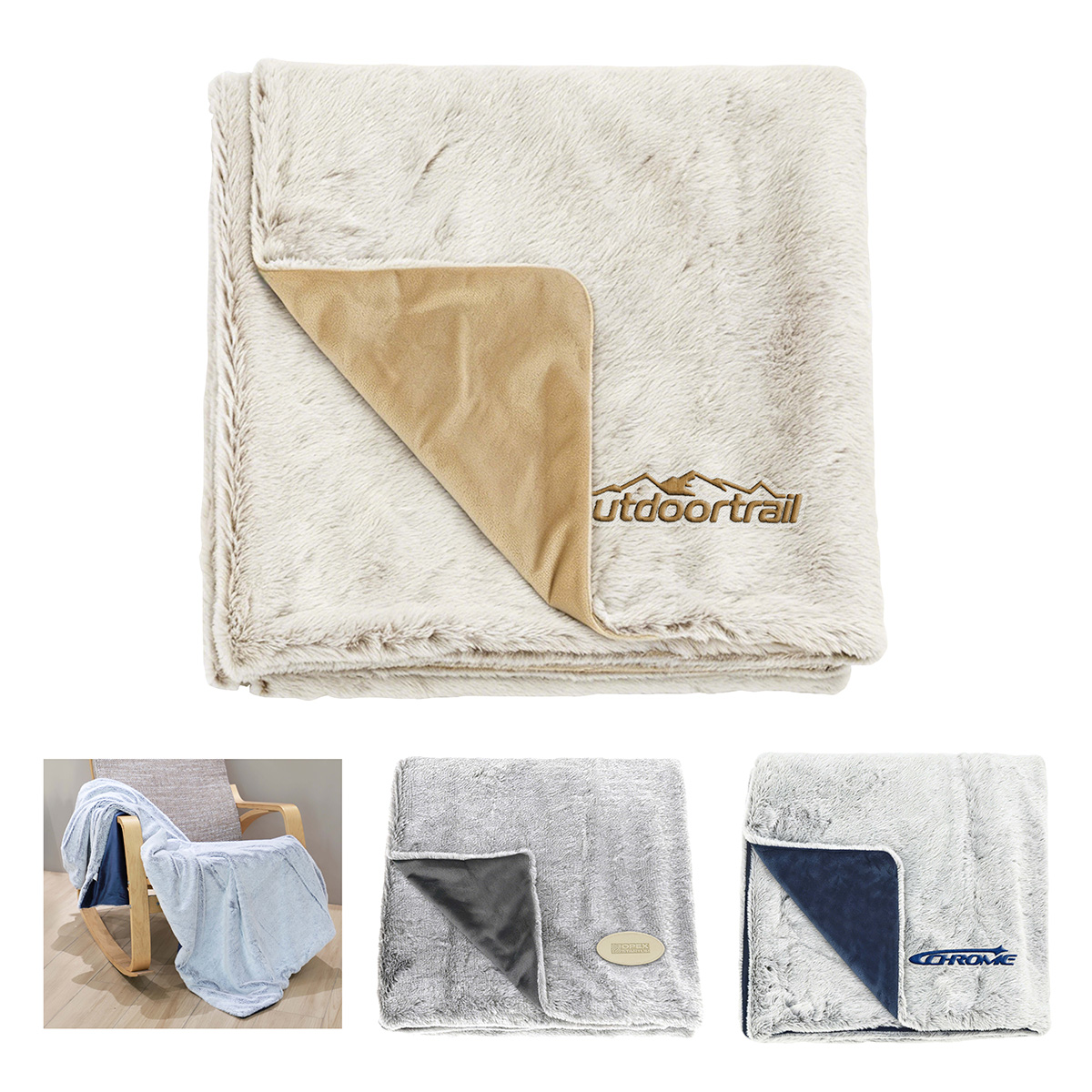 Maya Soft-Plush Fur Blanket 1