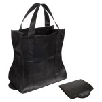 Wave Rider Non-Woven Folding Tote - Black Wave Rider Non-Woven Folding Tote - Black
