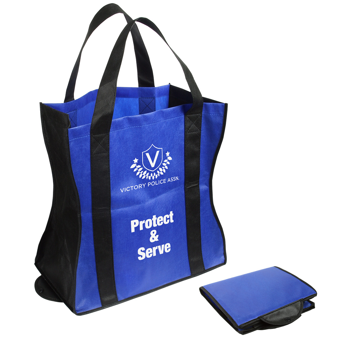 Wave Rider Non-Woven Folding Tote 1