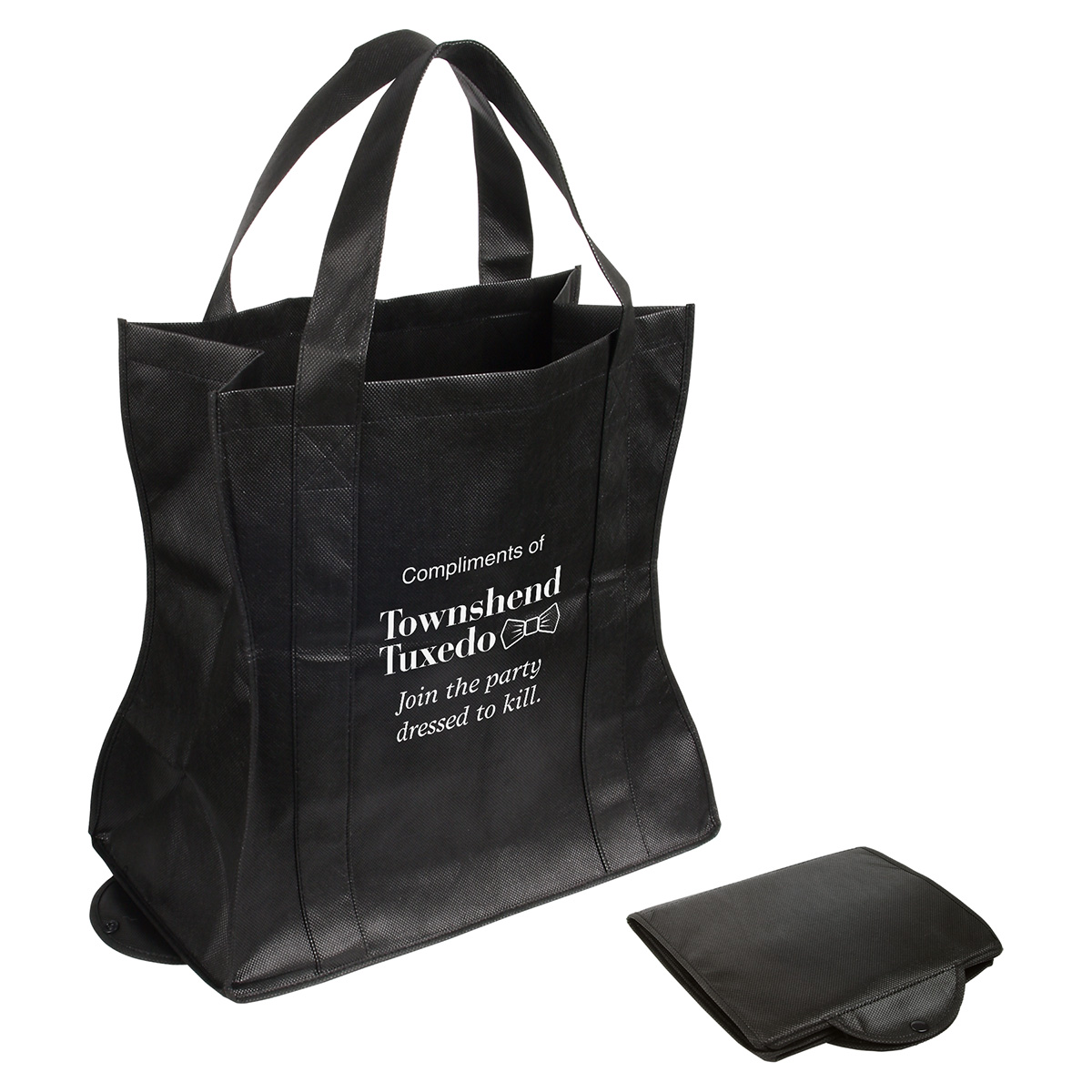 Wave Rider Non-Woven Folding Tote 1