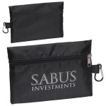 Zippered Ripstop Utility Bag with Carabiner 1 Zippered Ripstop Utility Bag with Carabiner 1