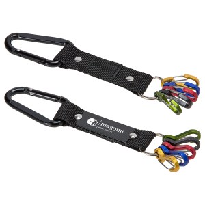 Aluminum Carabiner Strap with Color-Code Key Clips 1 Aluminum Carabiner Strap with Color-Code Key Clips 1