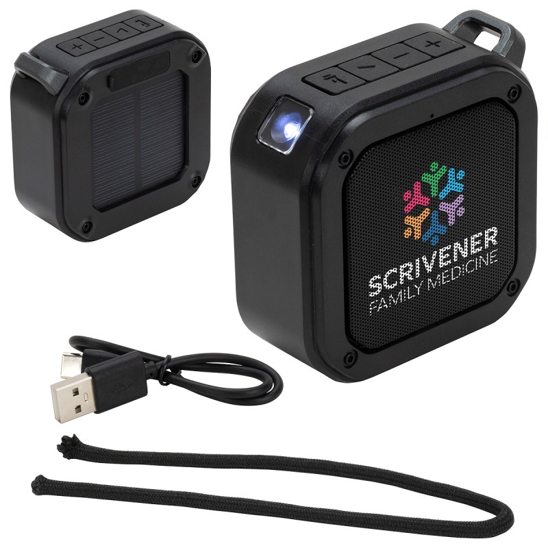 Aria IPX6 Waterproof Solar-Powered Wireless Speaker 1 Aria IPX6 Waterproof Solar-Powered Wireless Speaker 1