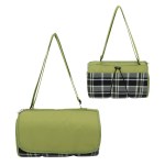 Premium Barrel Fleece Picnic Blanket - Sage Green Premium Barrel Fleece Picnic Blanket - Sage Green