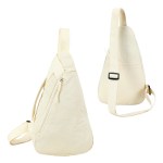 Europa Crossbody Nylon Sling Bag - Beige Europa Crossbody Nylon Sling Bag - Beige