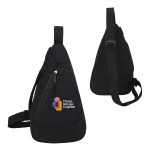 Europa Crossbody Nylon Sling Bag - Black Europa Crossbody Nylon Sling Bag - Black