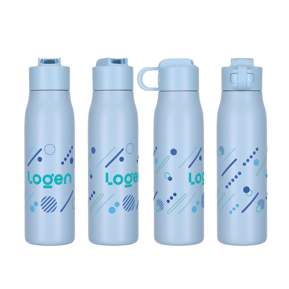 SENSO® Lakeway 22 oz Eco-Friendly Vacuum Insulated Bottle w/ Push-Button 1