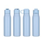 SENSO® Lakeway 22 oz Eco-Friendly Vacuum Insulated Bottle w/ Push-Button - Light Blue SENSO® Lakeway 22 oz Eco-Friendly Vacuum Insulated Bottle w/ Push-Button - Light Blue