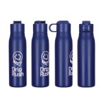 SENSO® Lakeway 22 oz Eco-Friendly Vacuum Insulated Bottle w/ Push-Button - Navy Blue SENSO® Lakeway 22 oz Eco-Friendly Vacuum Insulated Bottle w/ Push-Button - Navy Blue