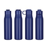 SENSO® Lakeway 22 oz Eco-Friendly Vacuum Insulated Bottle w/ Push-Button - Navy Blue SENSO® Lakeway 22 oz Eco-Friendly Vacuum Insulated Bottle w/ Push-Button - Navy Blue