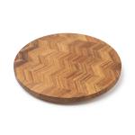 Harrington Acacia Wood Herringbone Lazy Susan 2 Harrington Acacia Wood Herringbone Lazy Susan 2