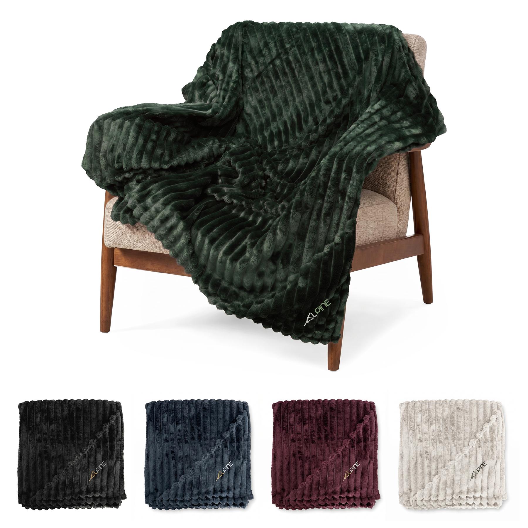 Alpine Faux Fur Polyester Blanket 1