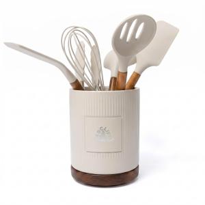 Radcliffe Stoneware Utensil Holder And Spatula Set 1 Radcliffe Stoneware Utensil Holder And Spatula Set 1