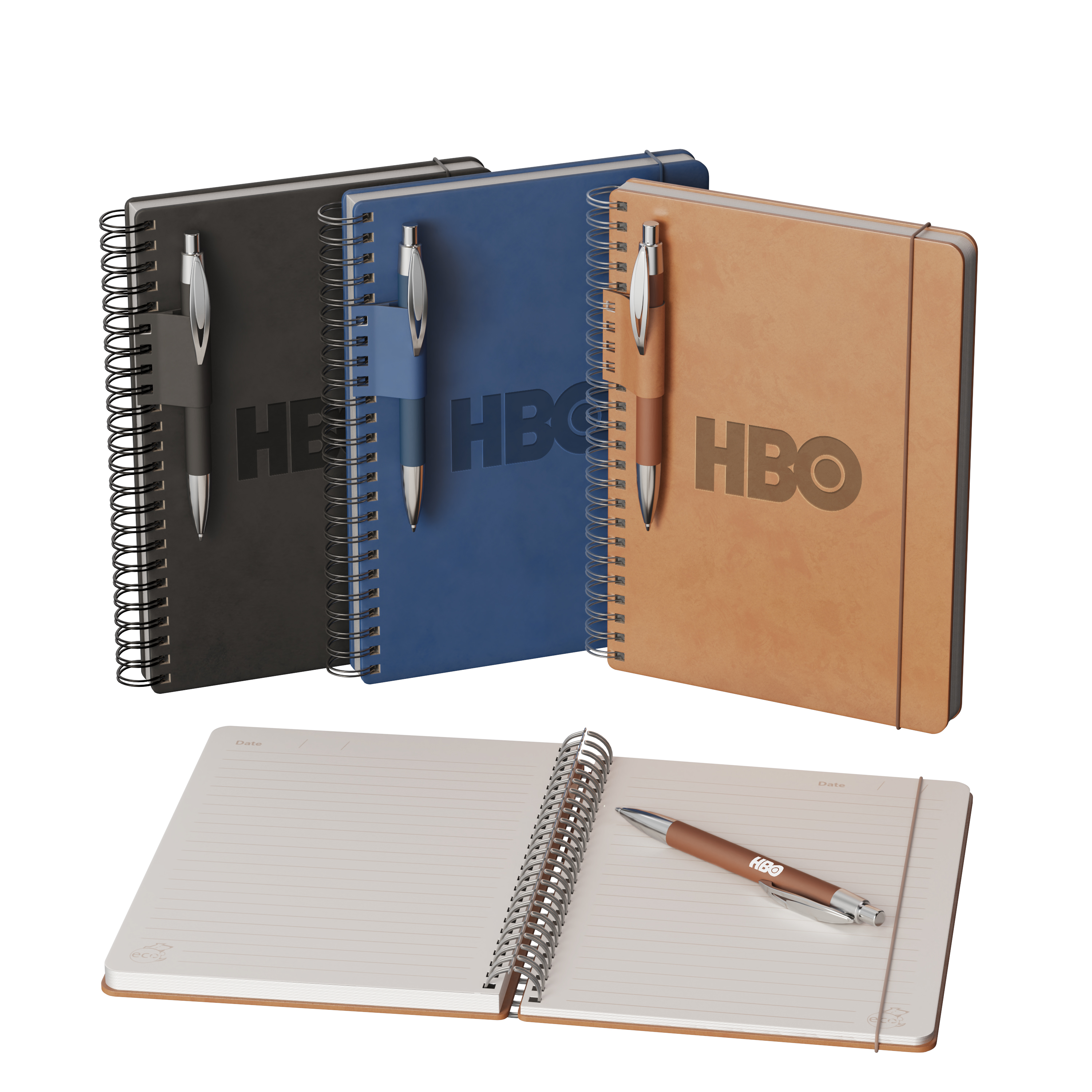 Preston Spiral Journal Pen Combo 1