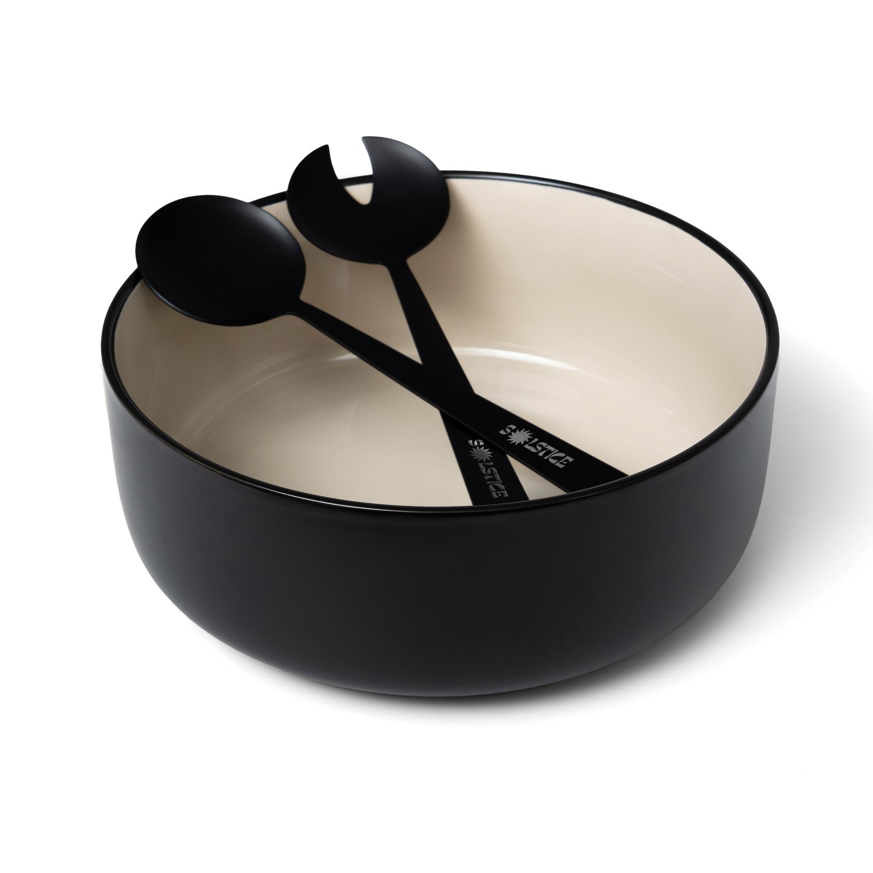 Solstice Porcelain Bowl And Serving Utensil Set 1