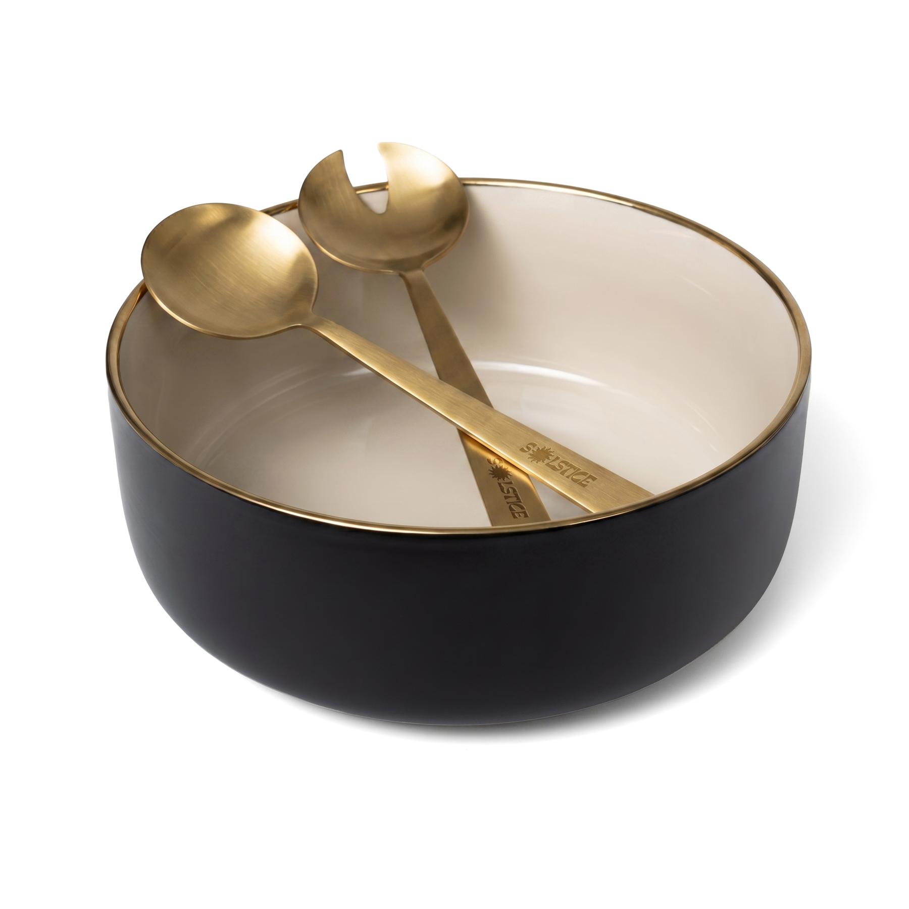 Solstice Porcelain Bowl And Serving Utensil Set 1