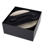 Solstice Porcelain Bowl And Serving Utensil Set - LF111 OP02 Solstice Porcelain Bowl And Serving Utensil Set - LF111 OP02