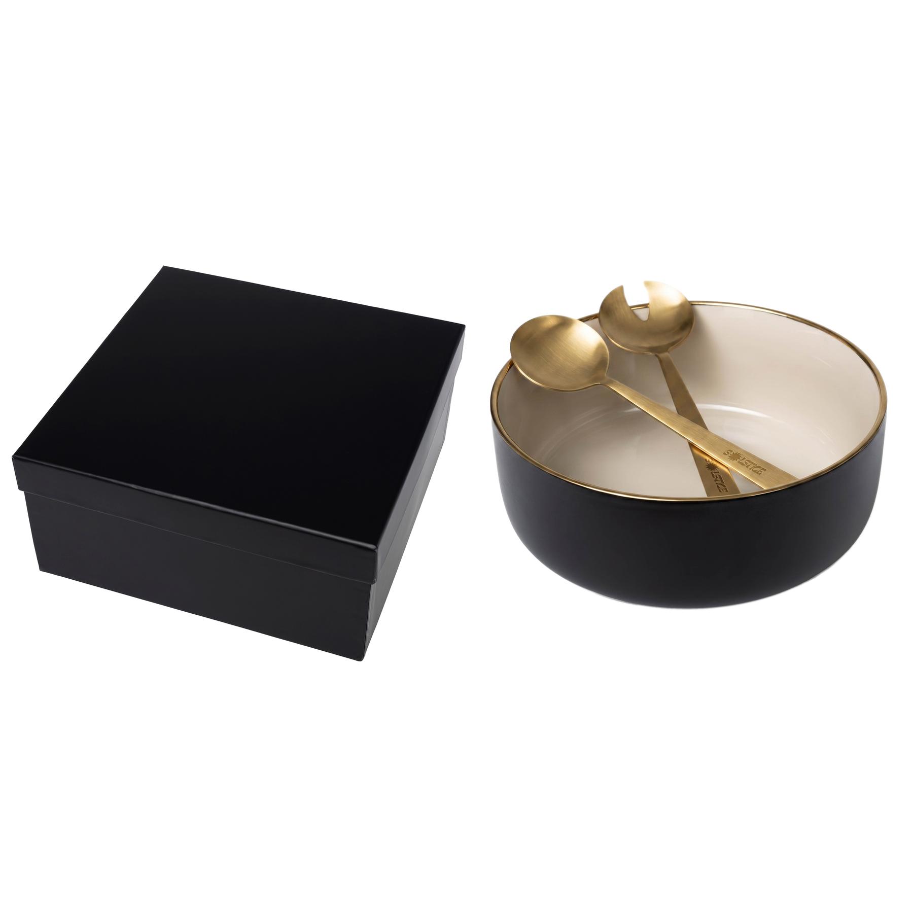 Solstice Porcelain Bowl And Serving Utensil Set 1
