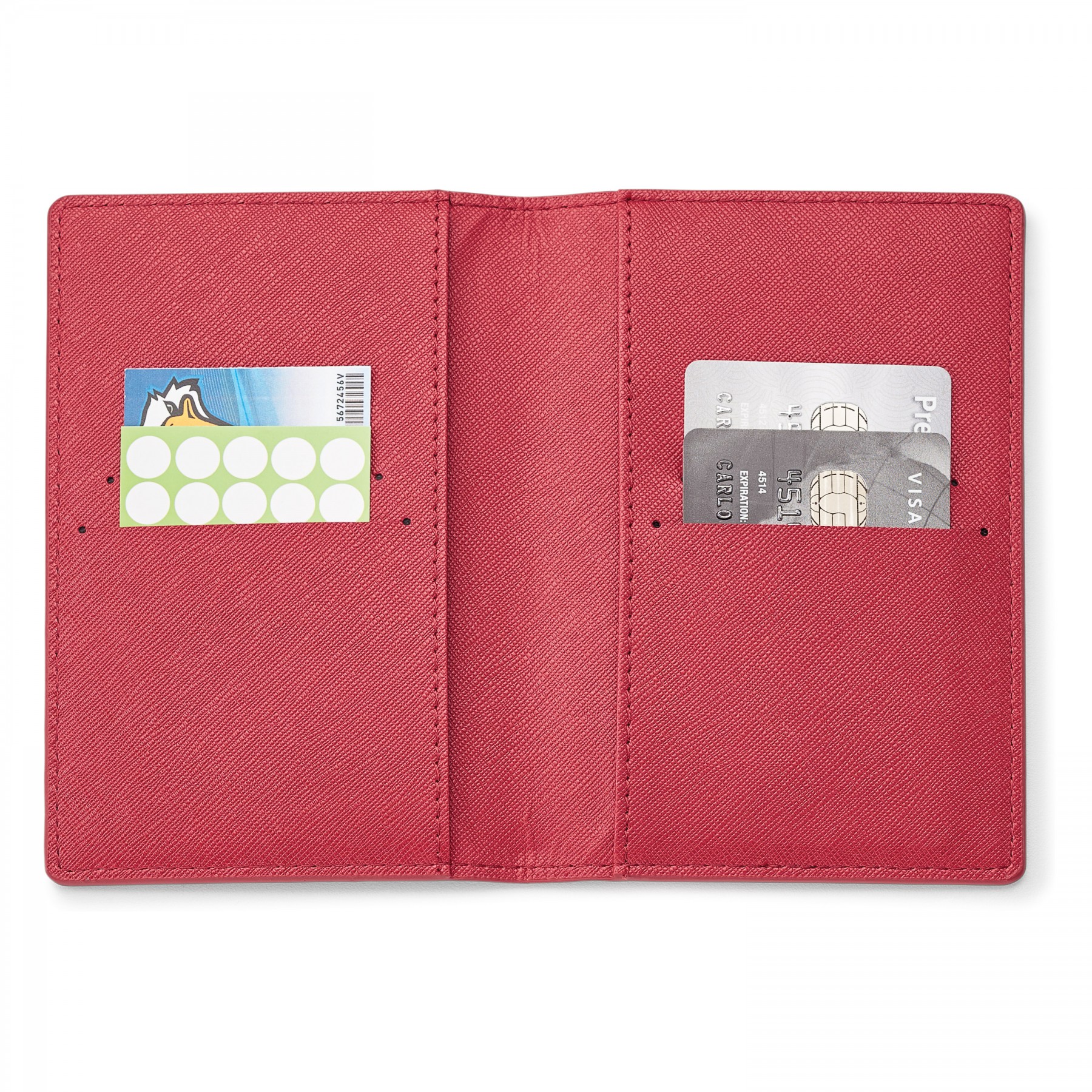 Genuine Leather Rfid Booklet Passport Holder 1