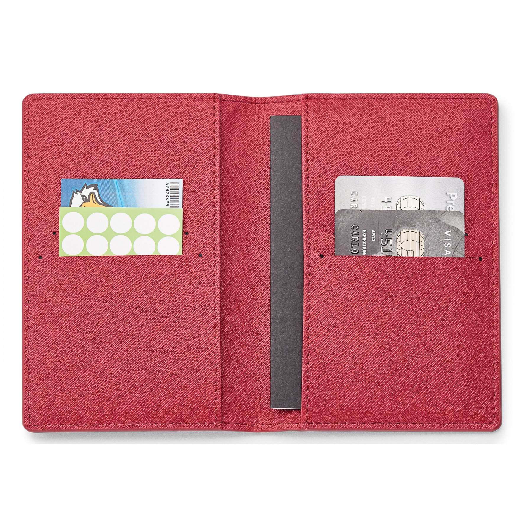 Genuine Leather Rfid Booklet Passport Holder 1