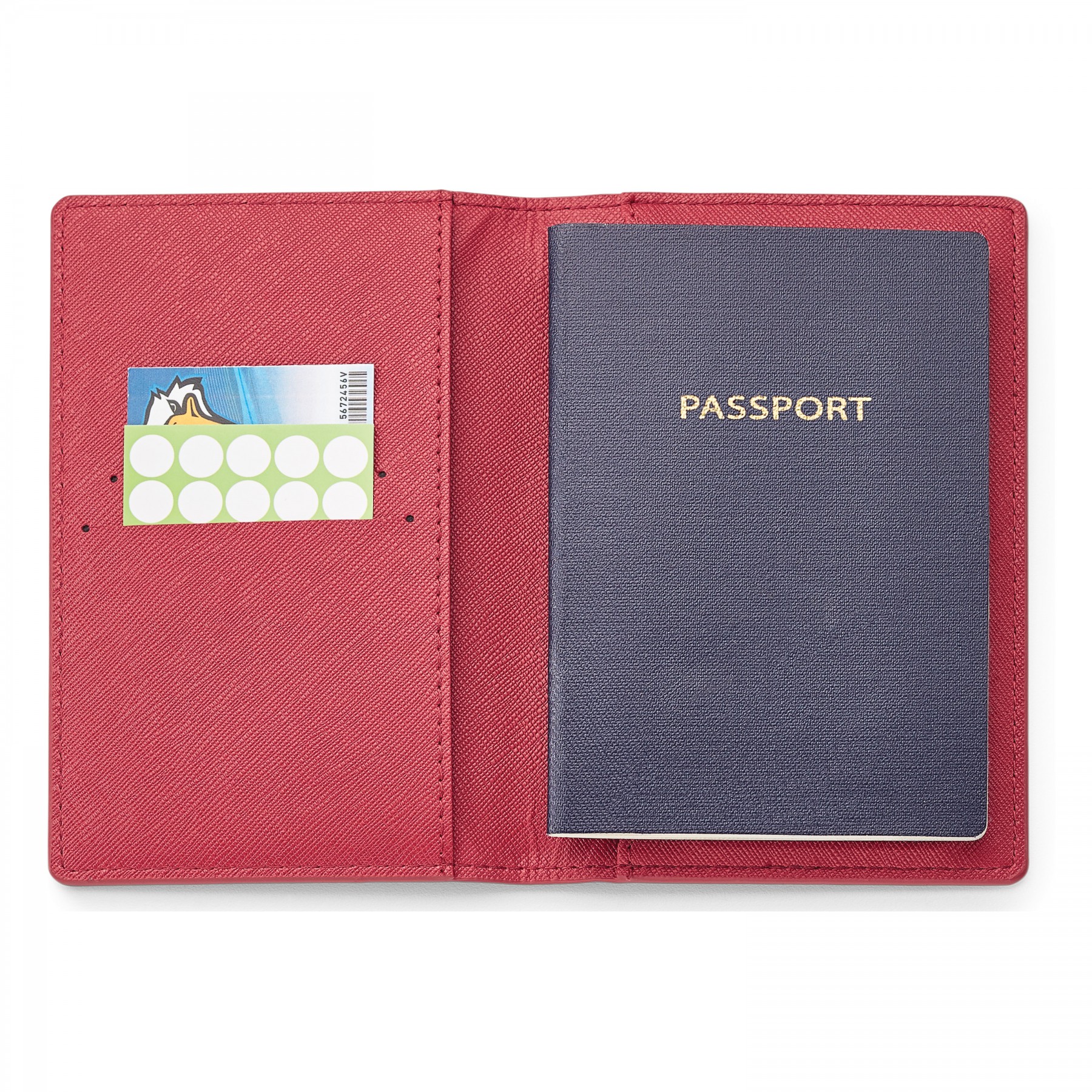 Genuine Leather Rfid Booklet Passport Holder 1