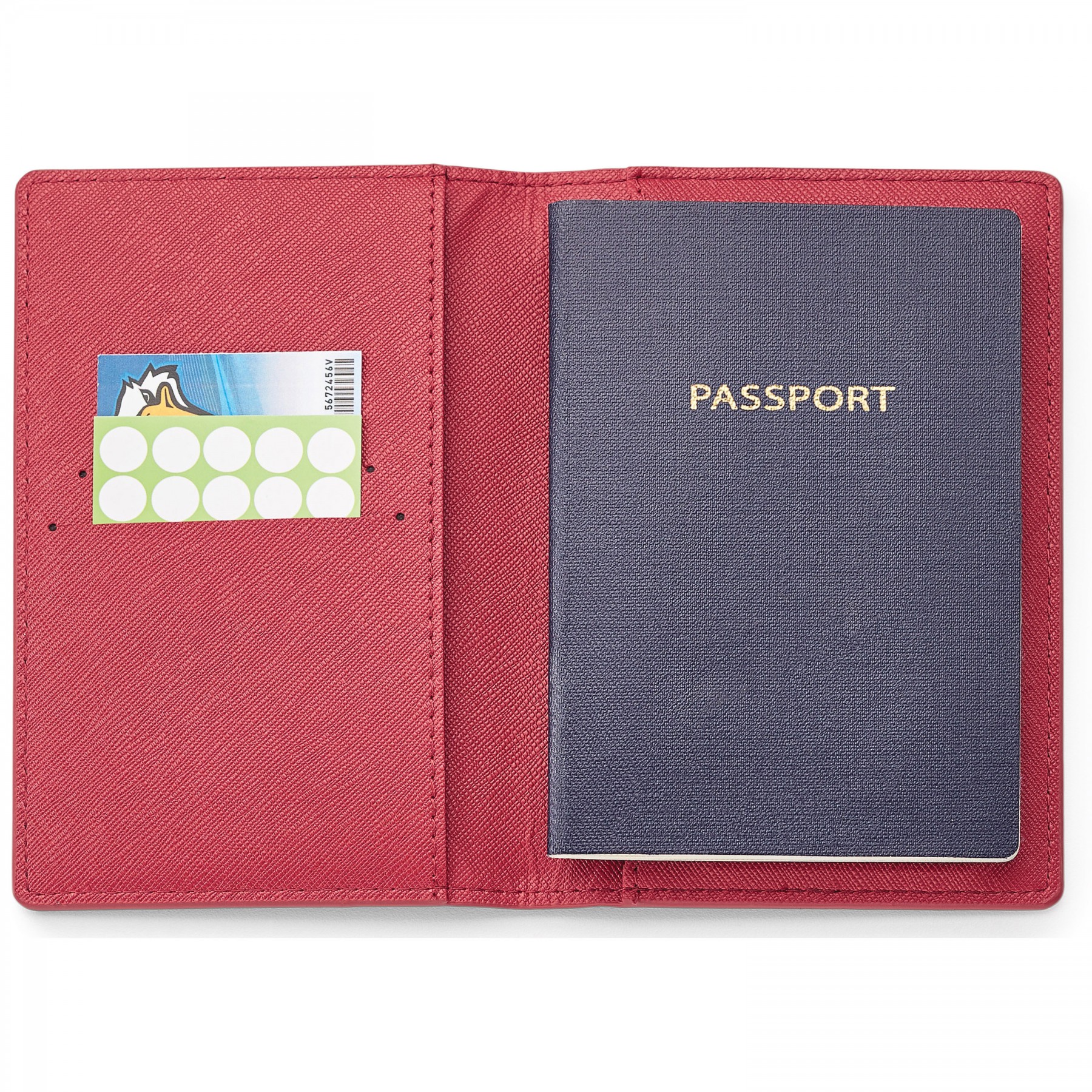 Genuine Leather Rfid Booklet Passport Holder 1