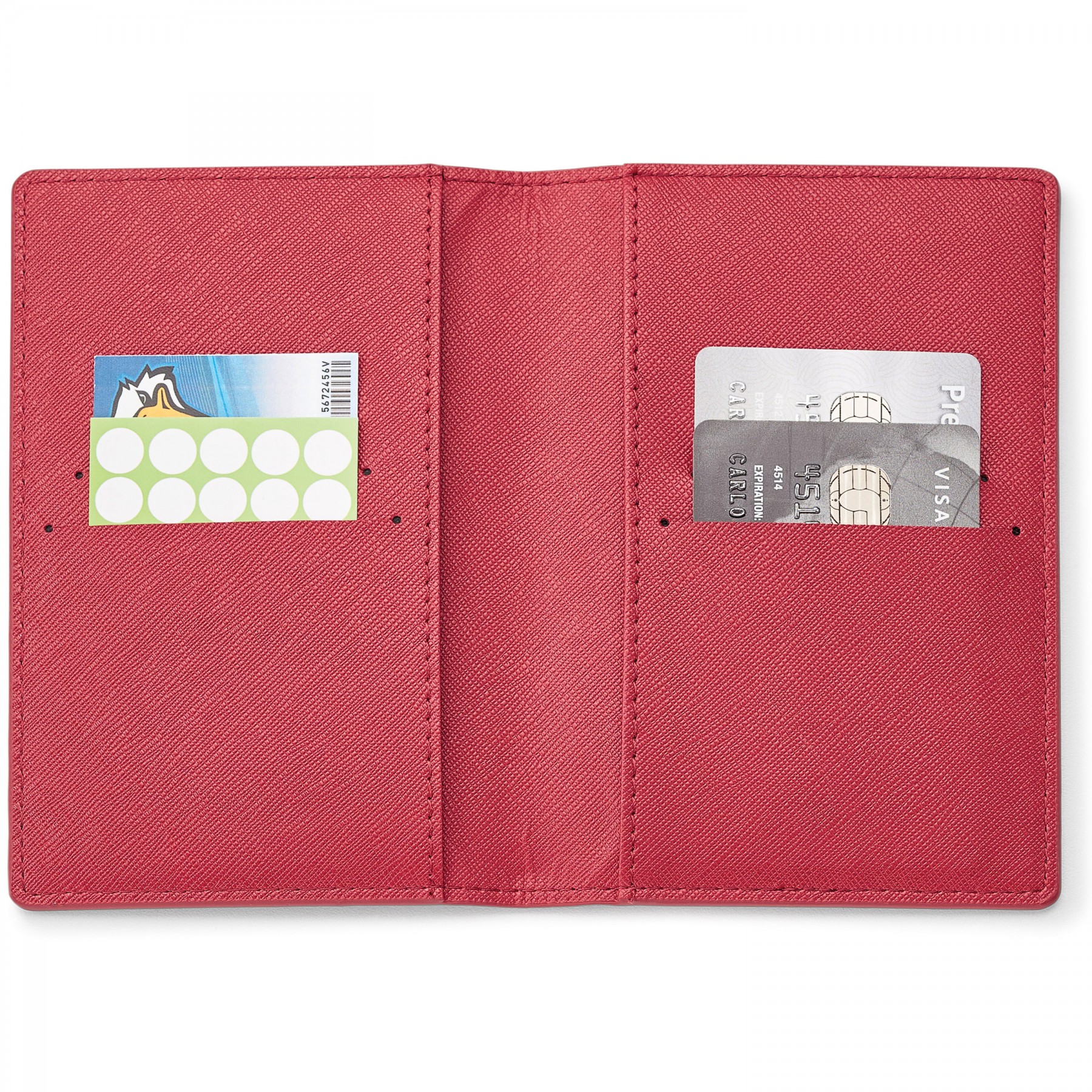 Genuine Leather Rfid Booklet Passport Holder 1