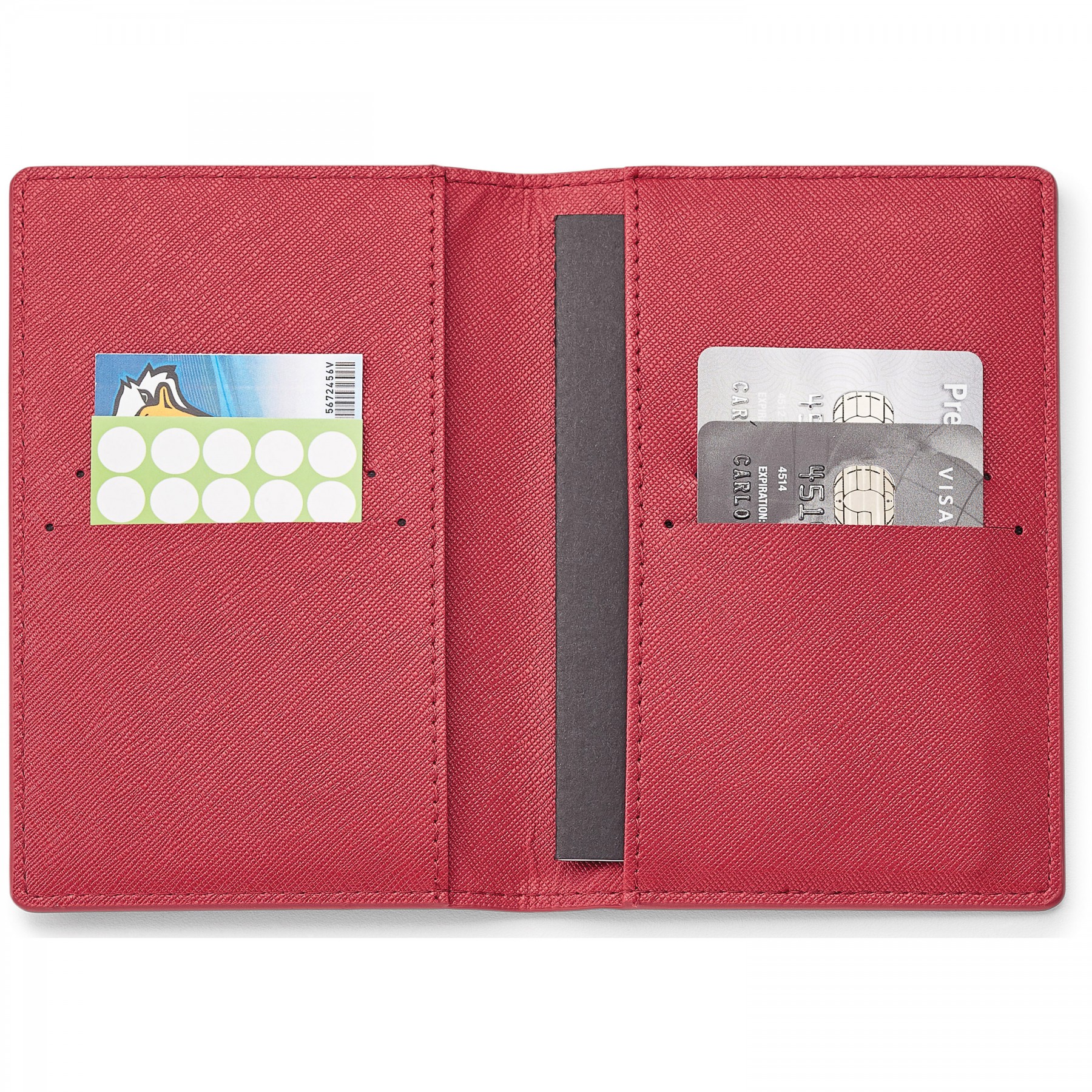 Genuine Leather Rfid Booklet Passport Holder 1